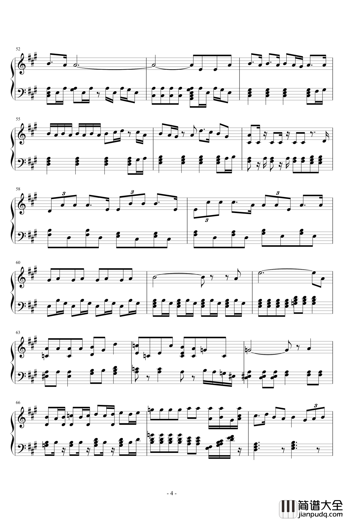 与你的第100次爱恋主题曲钢琴谱_The_100th_Love_With_You钢琴独奏_与君相恋一百次