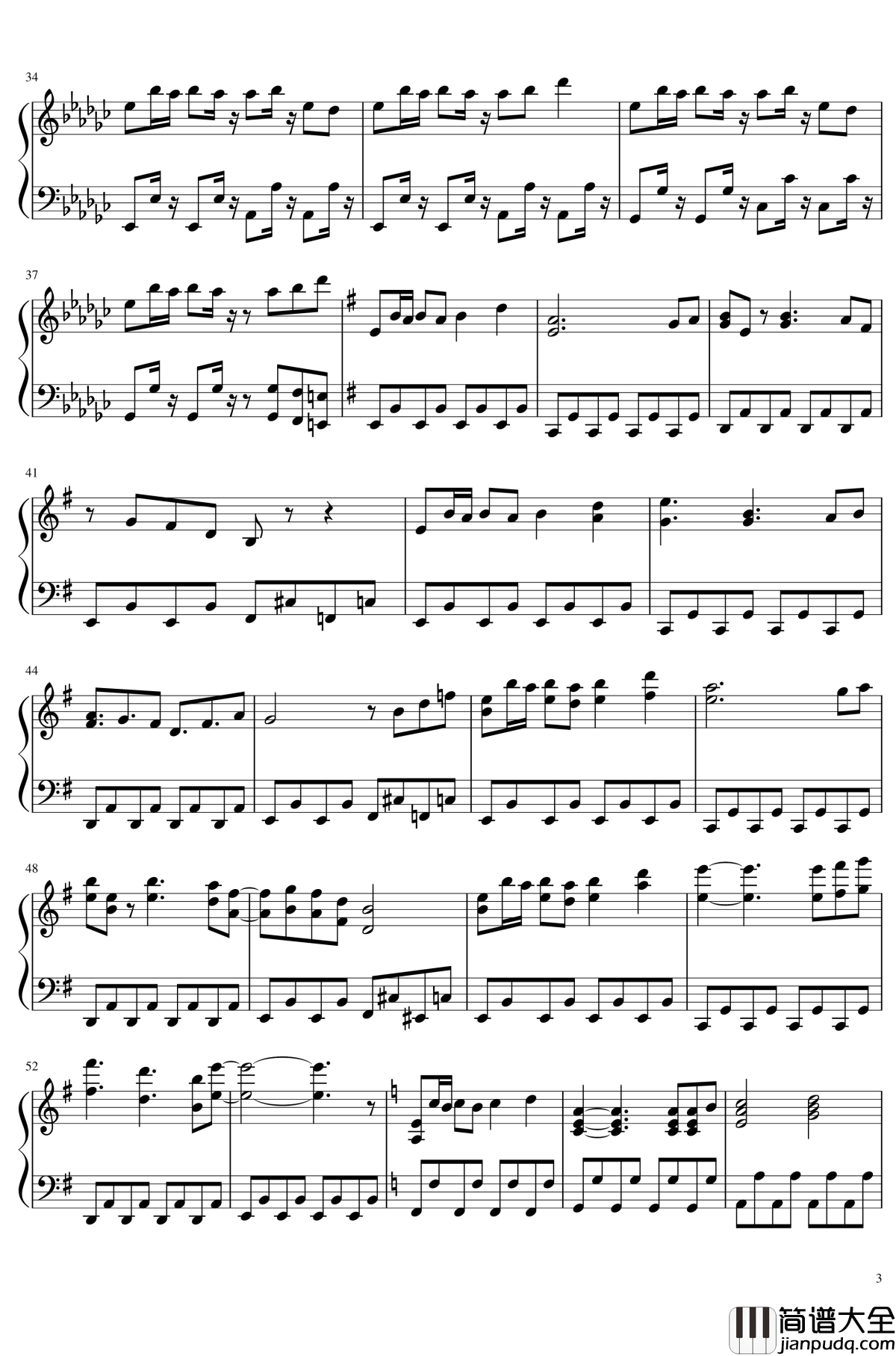 佐渡的二岩钢琴谱_东方神灵庙_东方project