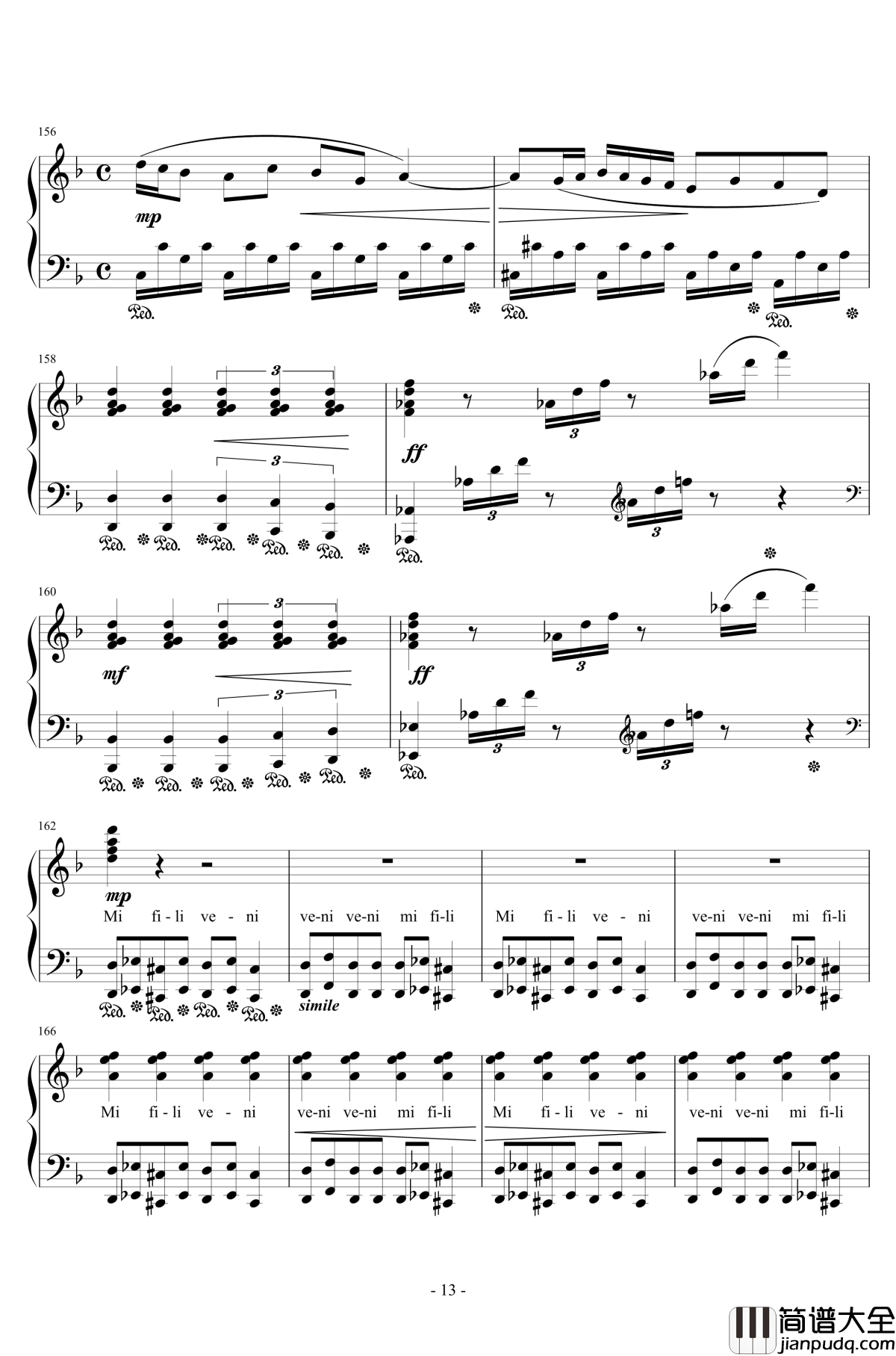 再临：单翼天使钢琴谱_植松伸夫