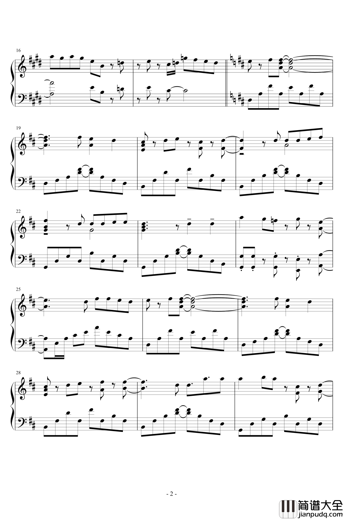 龙王的工作op钢琴谱_~コレカラ_从今以后__一月番