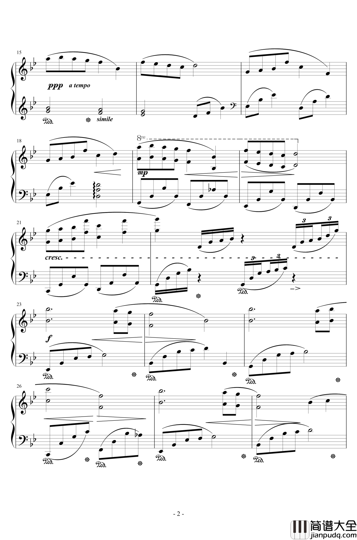 最终幻想13_片尾动画钢琴谱_エンディングロール_浜涡正志