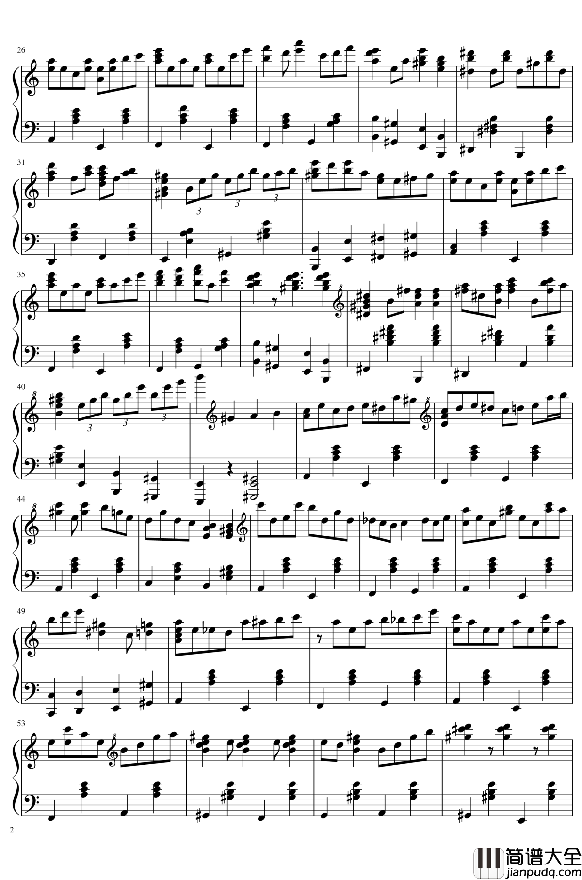 少女觉3rd_eye钢琴谱_东方地灵殿_东方project