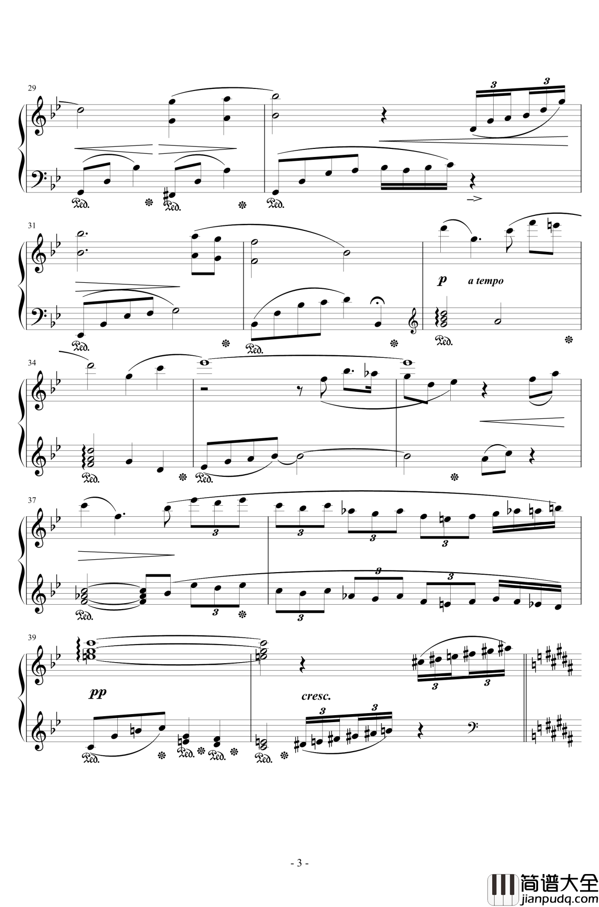 最终幻想13_片尾动画钢琴谱_エンディングロール_浜涡正志