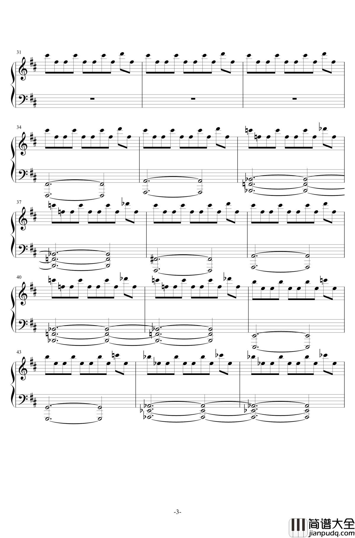 Halloween钢琴谱_电影_万圣节_主题曲_万圣节