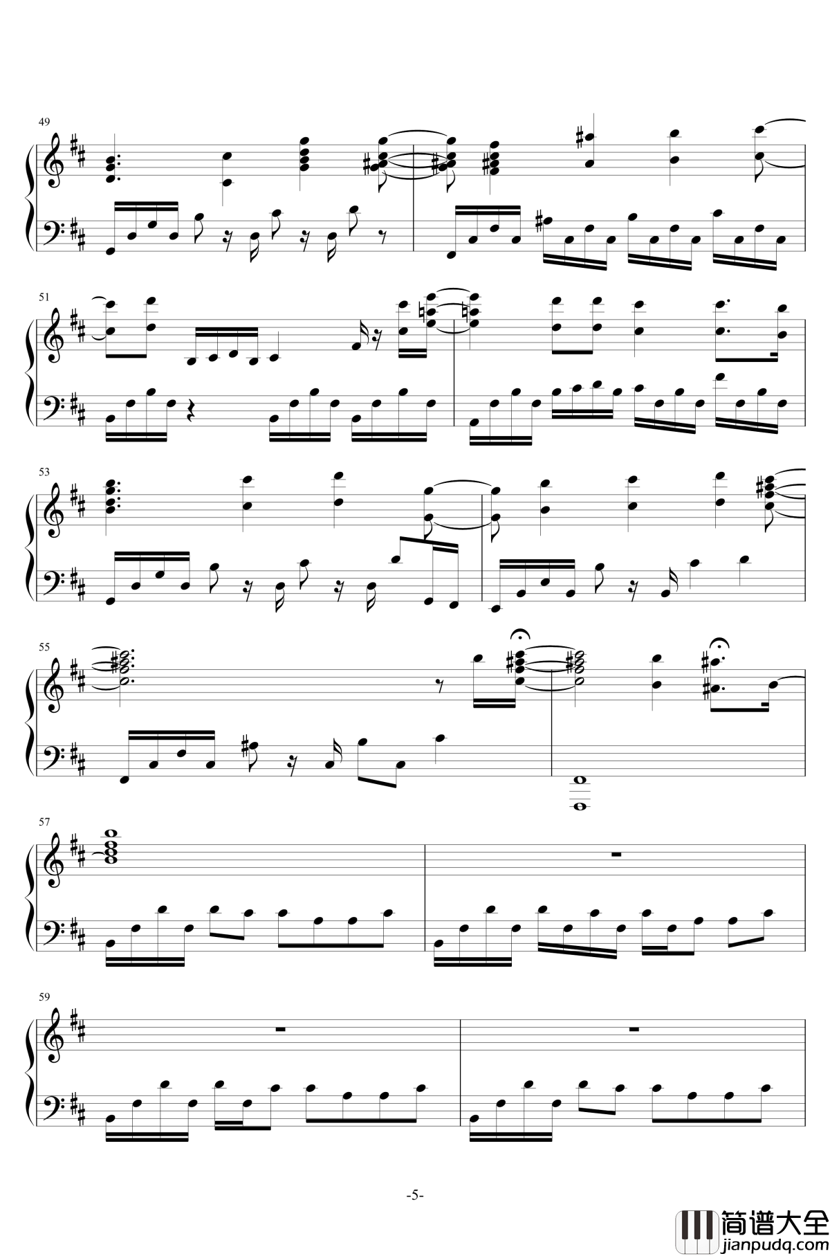 Hello钢琴谱_Evanescence