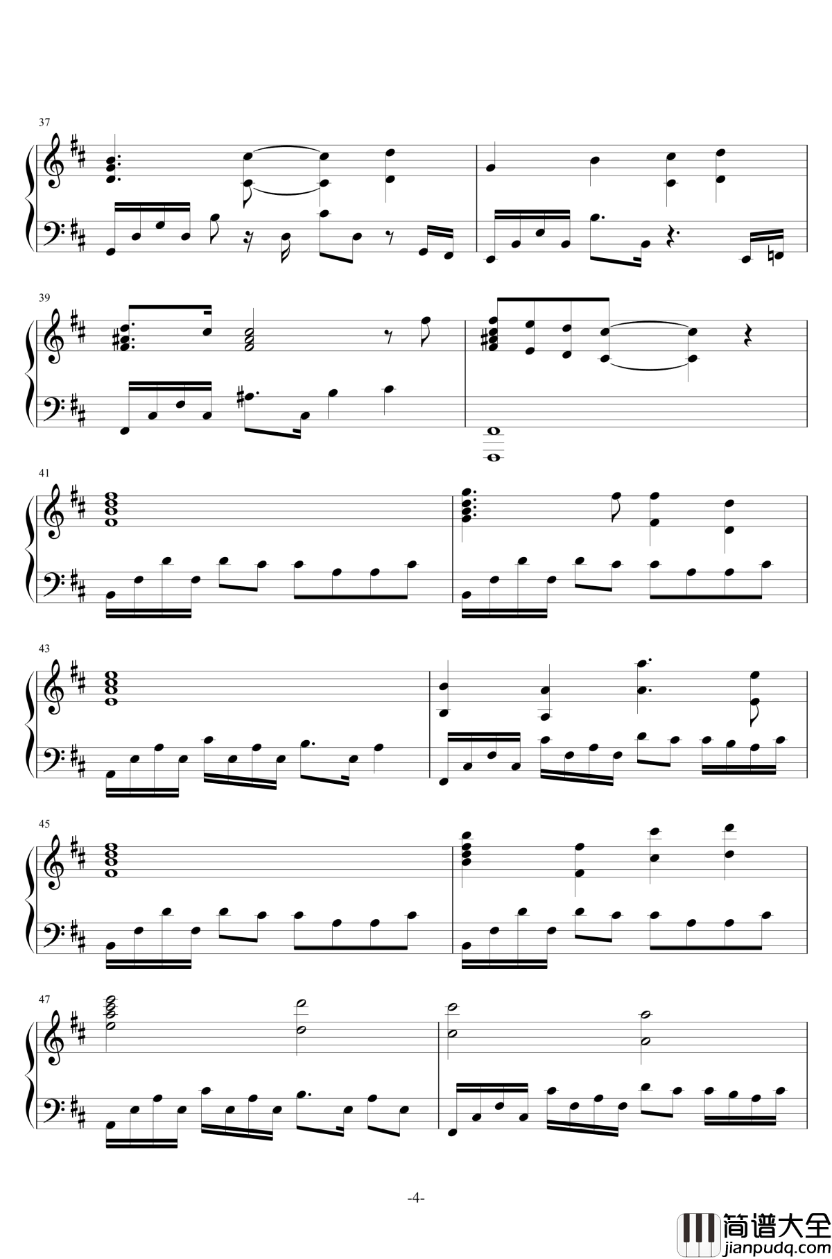 Hello钢琴谱_Evanescence