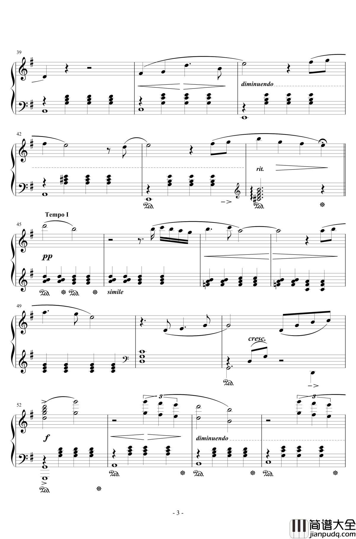 克劳德的微笑钢琴谱_植松伸夫