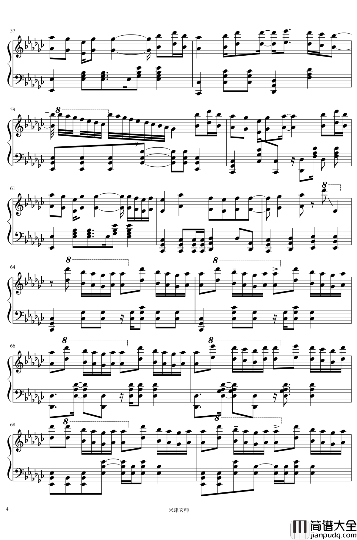 学猫叫钢琴谱_小潘潘