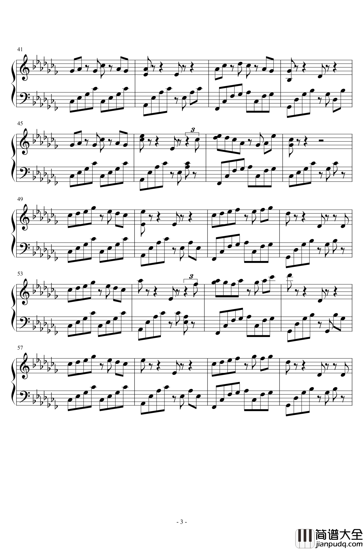 你最近好吗钢琴谱_吴振兴