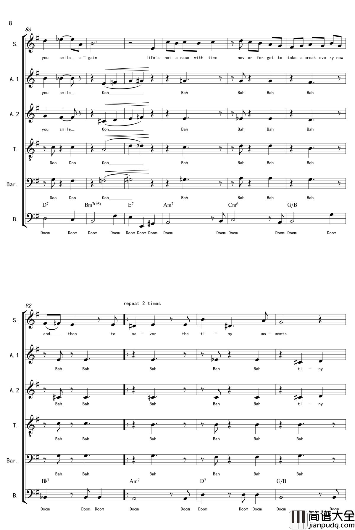 La_Vanille钢琴谱_A_cappella_thisisit2009