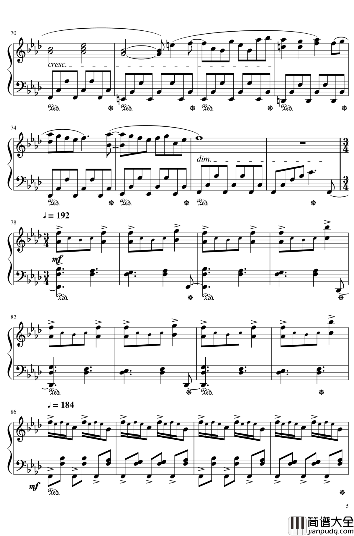 Last_Remote钢琴谱_触手猴_幻想遊戯＜地＞_ラストリモート_东方地灵殿_东方project