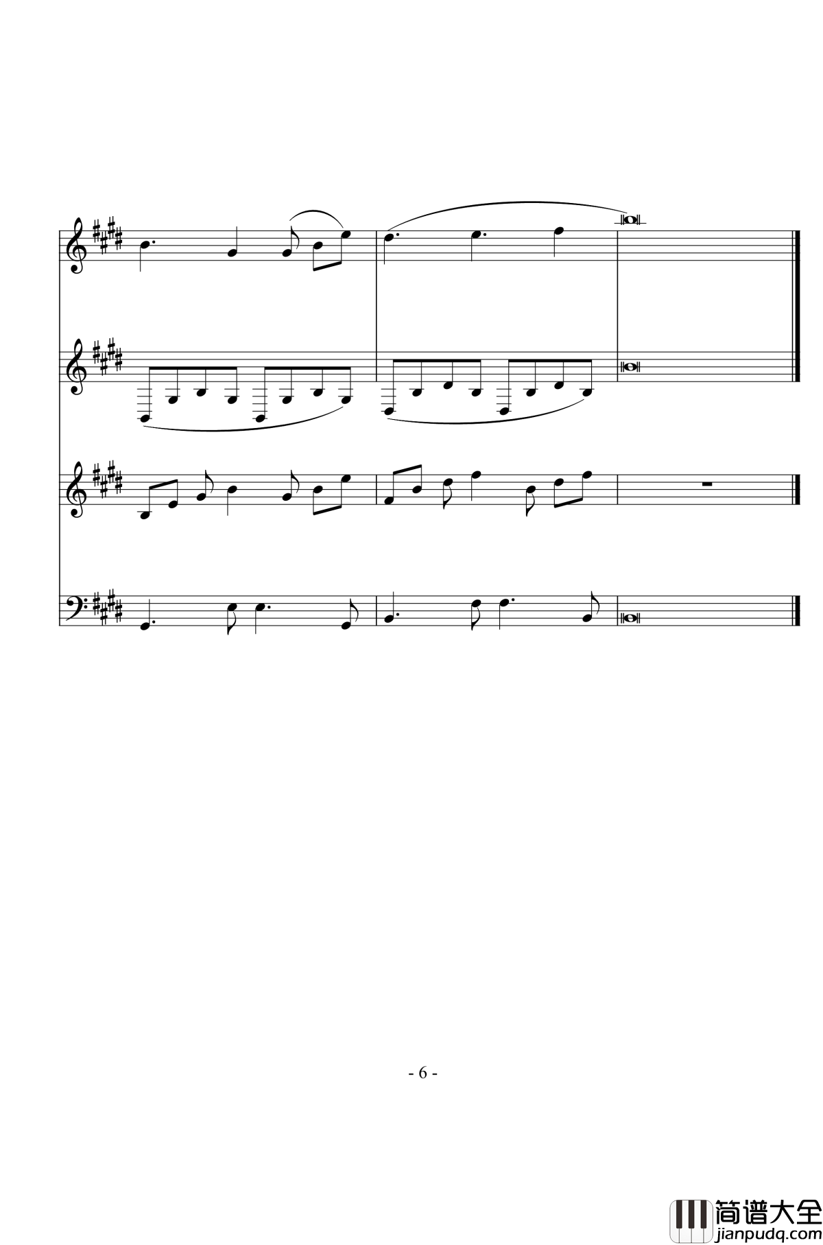 手心的温暖钢琴谱_总谱_小花仙