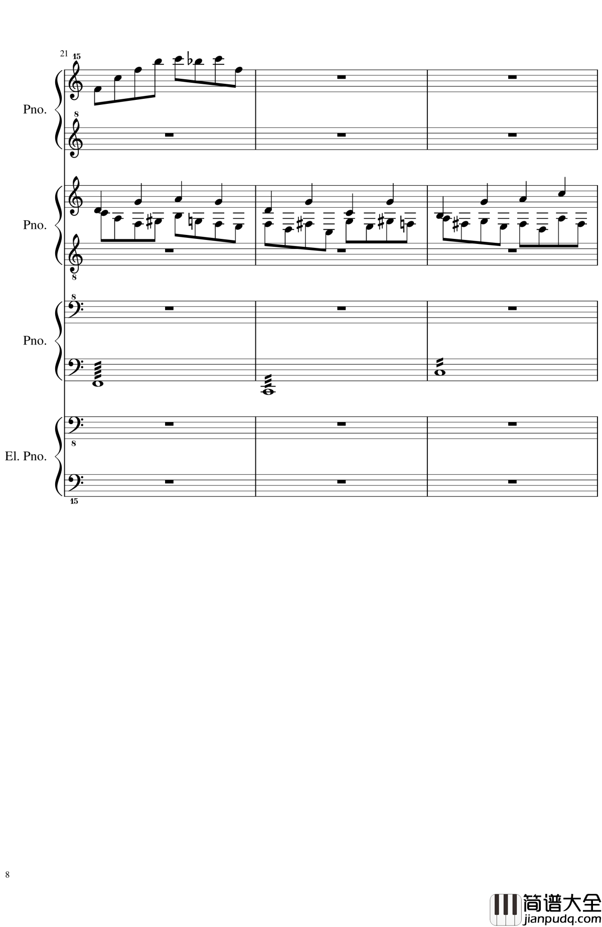 黑乐谱钢琴谱_毁电脑系列_2dgdsvshh