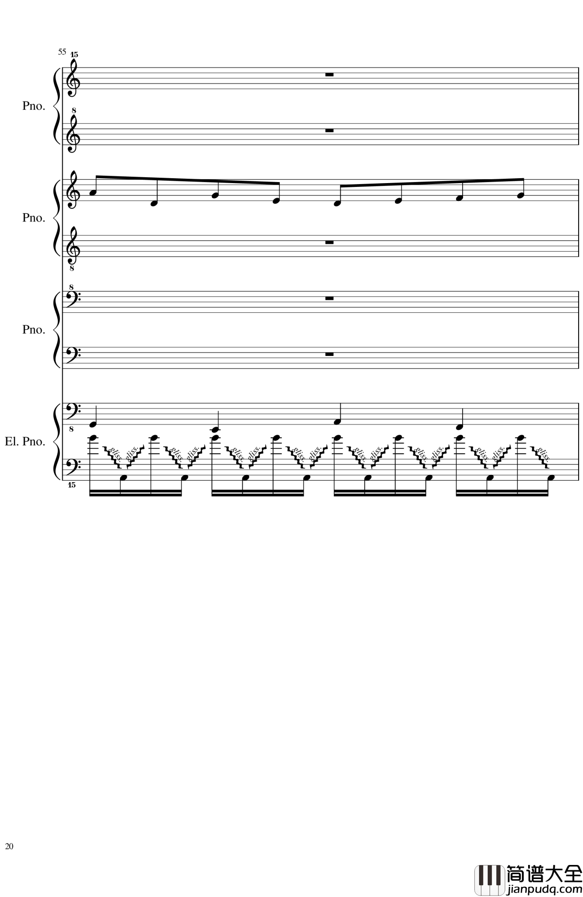 黑乐谱钢琴谱_毁电脑系列_2dgdsvshh