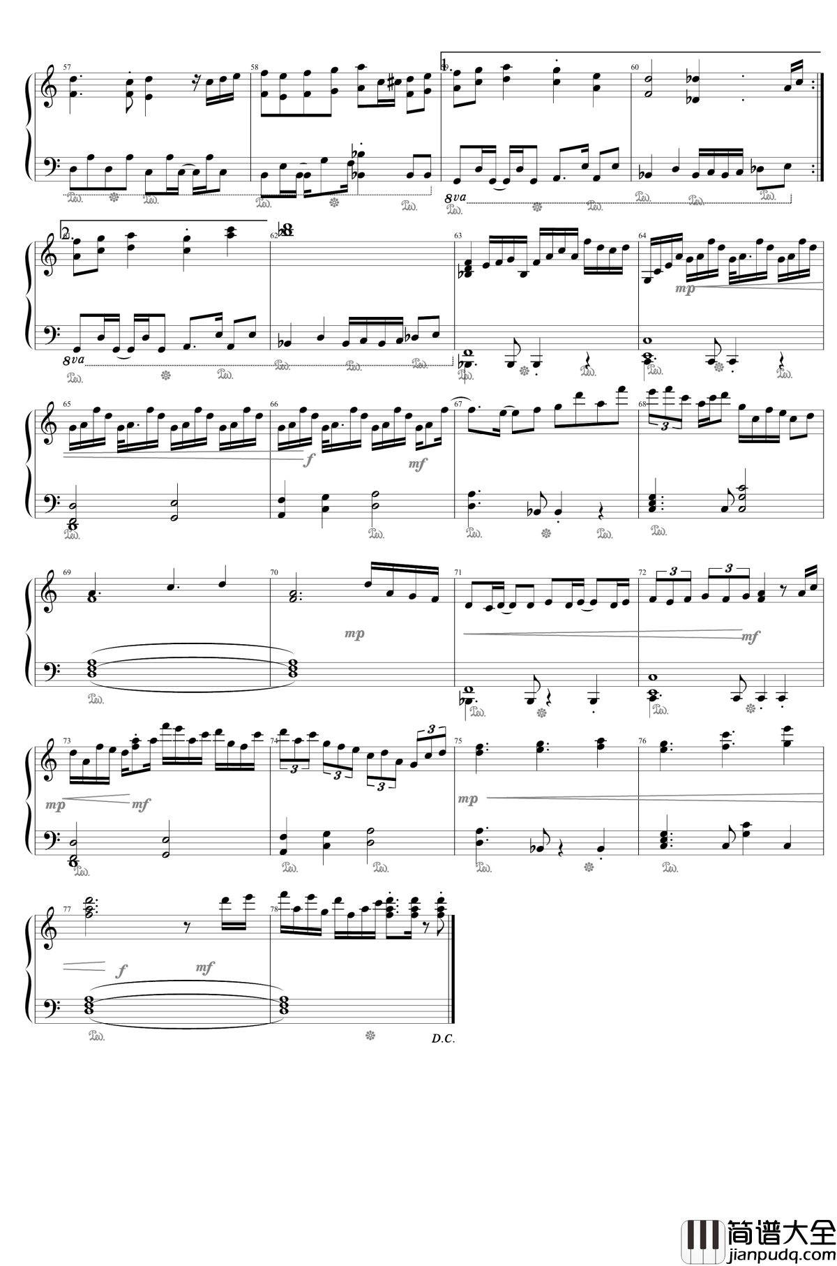 幽灵客船的穿越时空之旅钢琴谱_东方星莲船_东方project