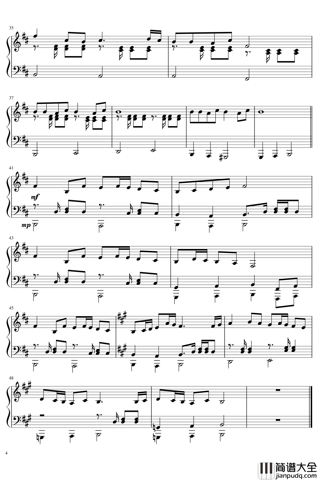 海风飘香钢琴谱_Saltswept_最终幻想14小麦酒港背景音乐_最终幻想