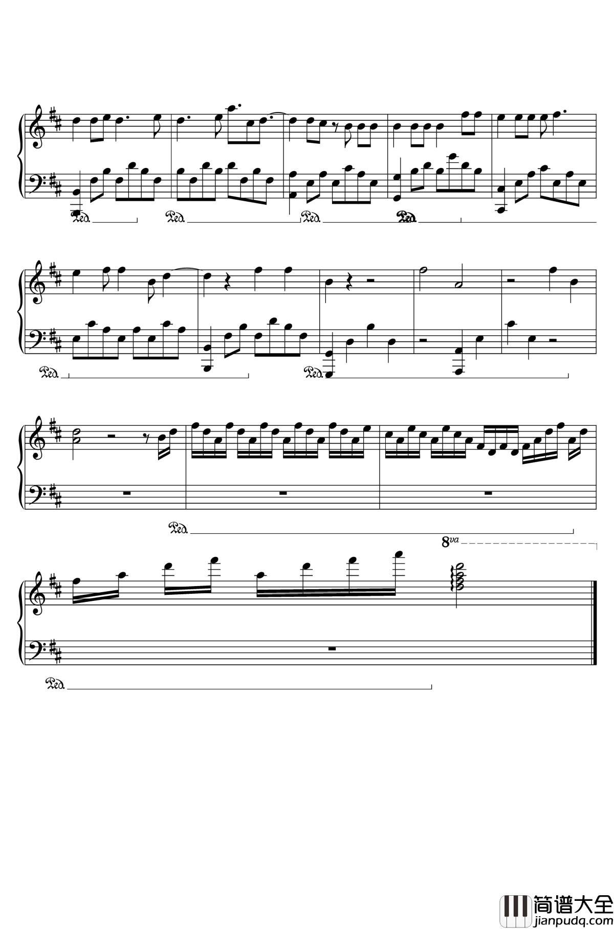 私奔钢琴谱_曾轶可_钢琴谱