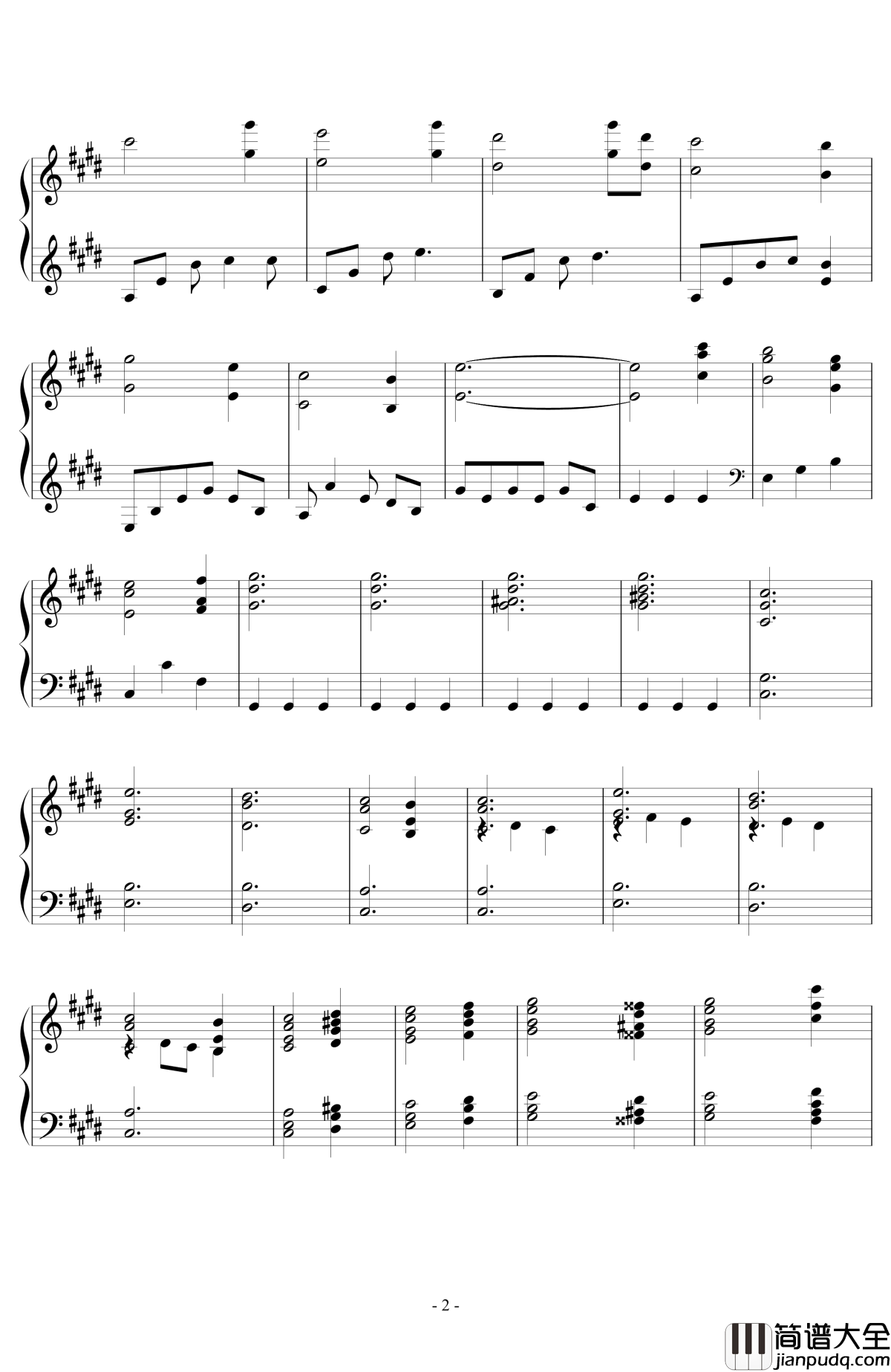 天空之梦钢琴谱_Dream_of_Sky_跳舞的线