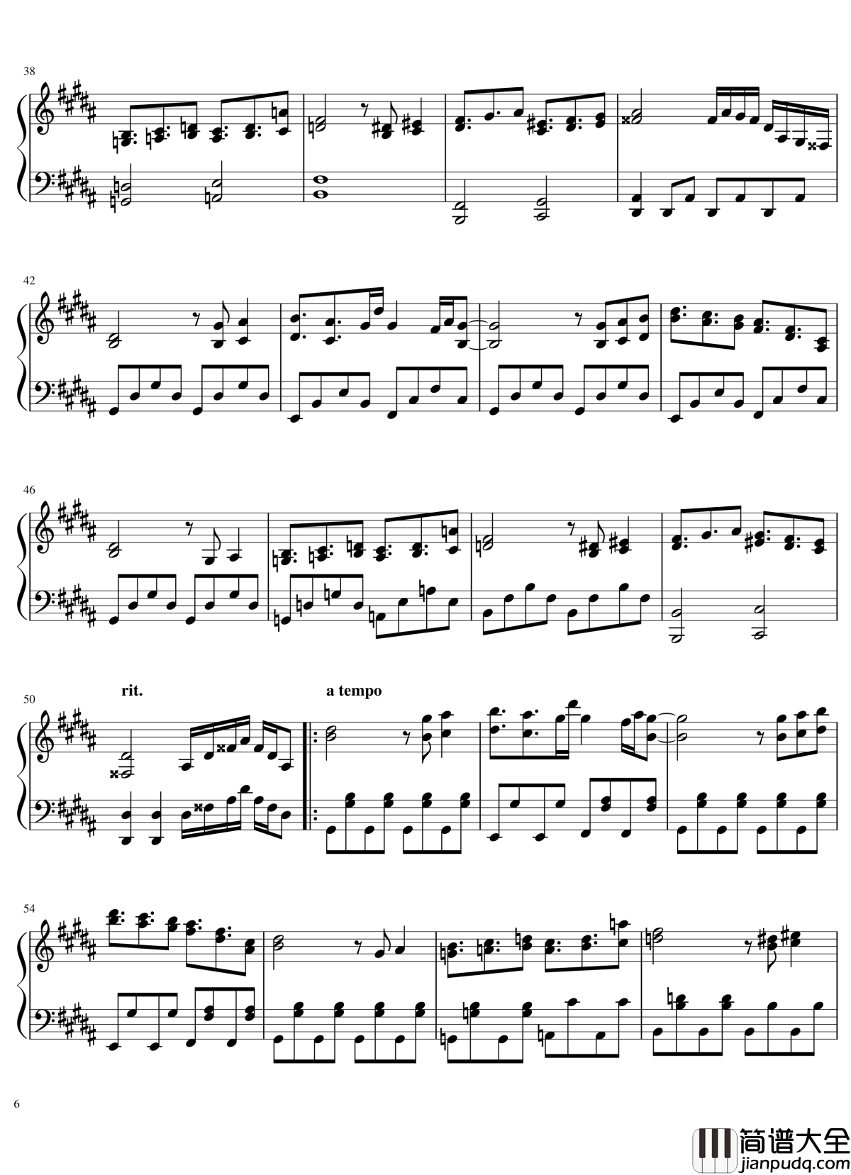 风神录全曲钢琴谱_东方project