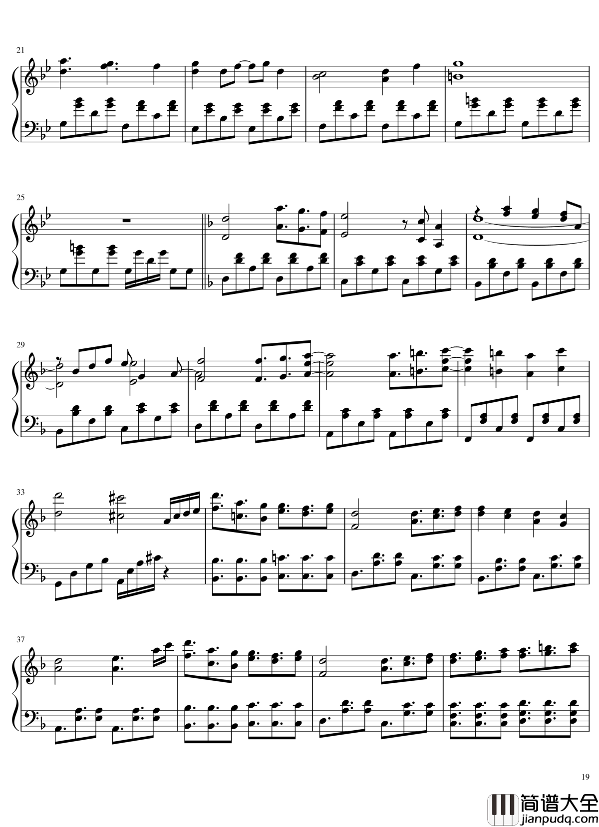 风神录全曲钢琴谱_东方project