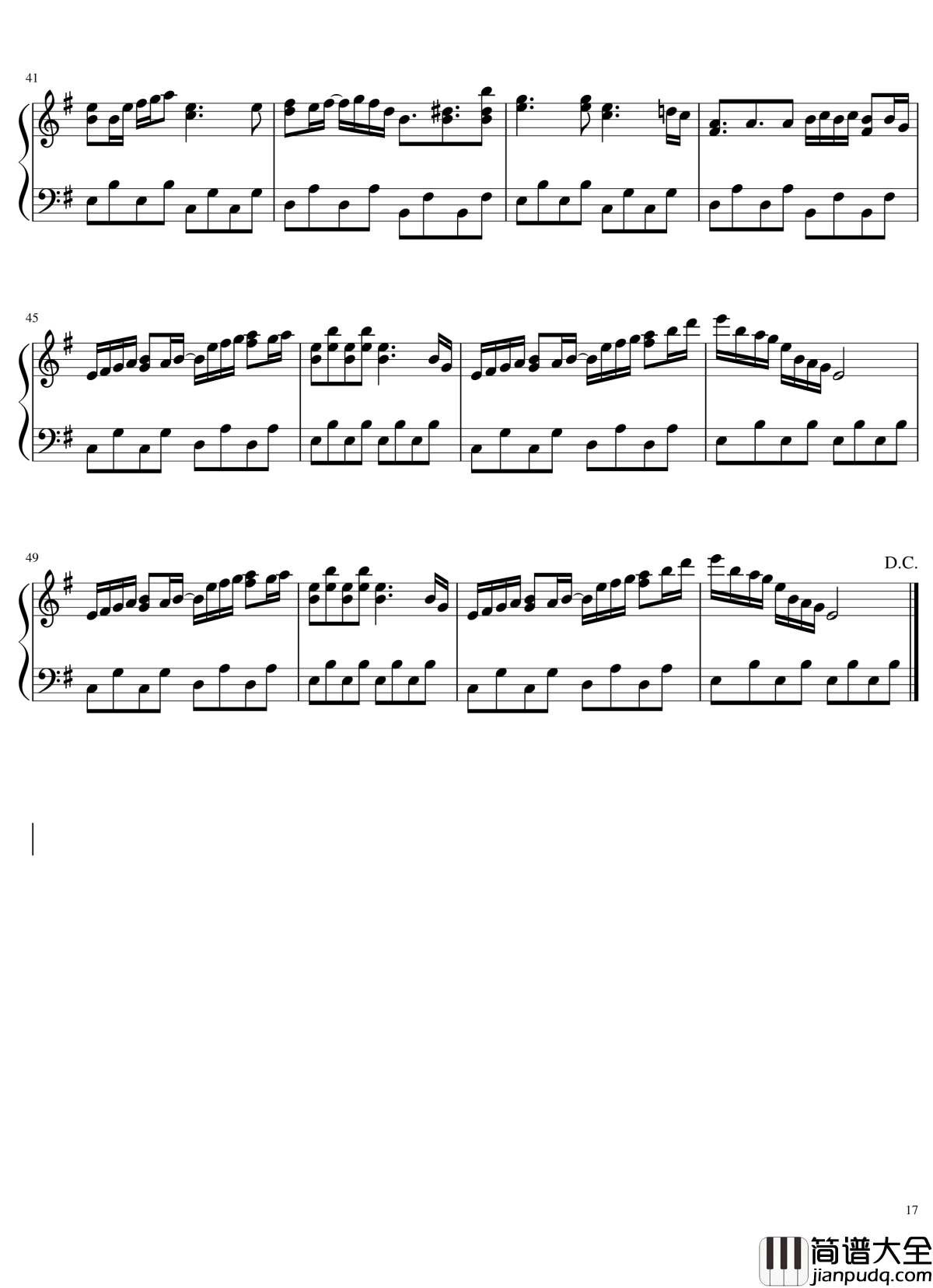 风神录全曲钢琴谱_东方project