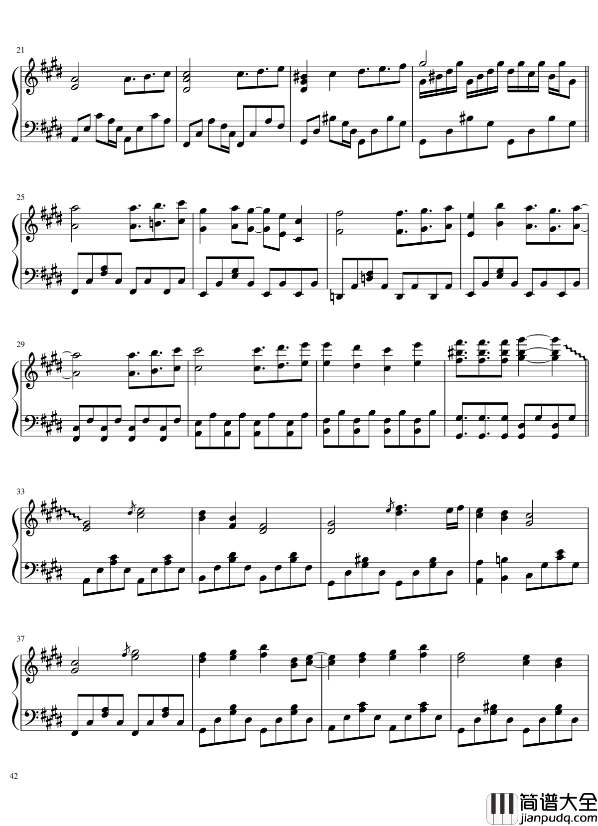 风神录全曲钢琴谱_东方project