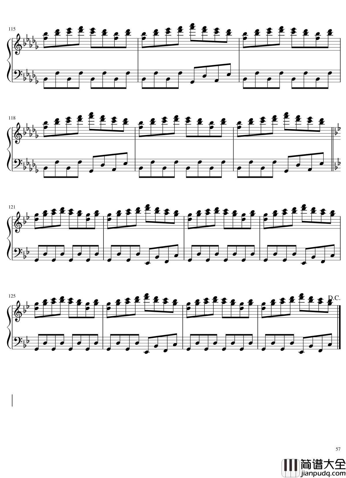 风神录全曲钢琴谱_东方project