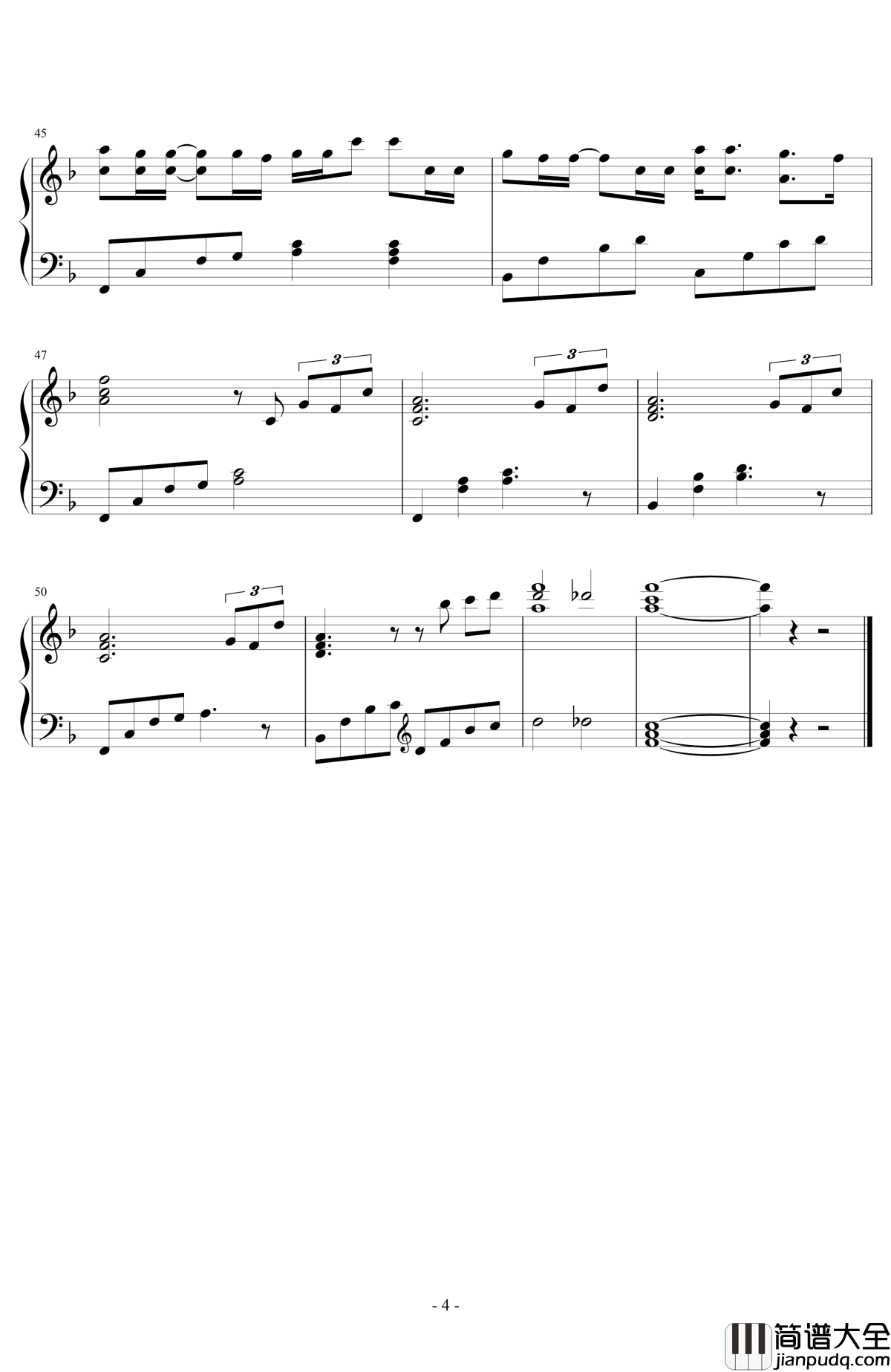 至少还有你钢琴谱_林忆莲