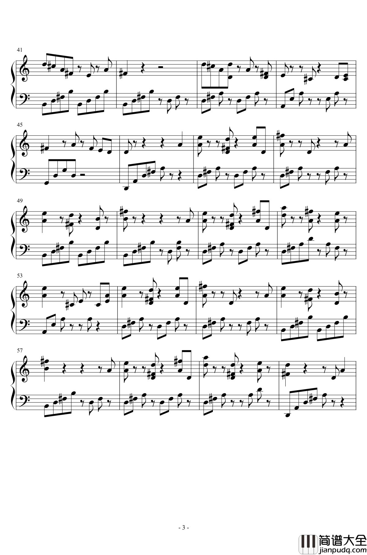 真心钢琴谱_吴振兴