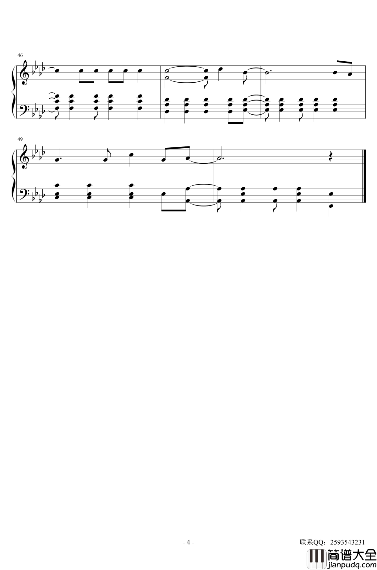 Viva_La_Vida钢琴谱_The_Chainsmokers/Coldplay