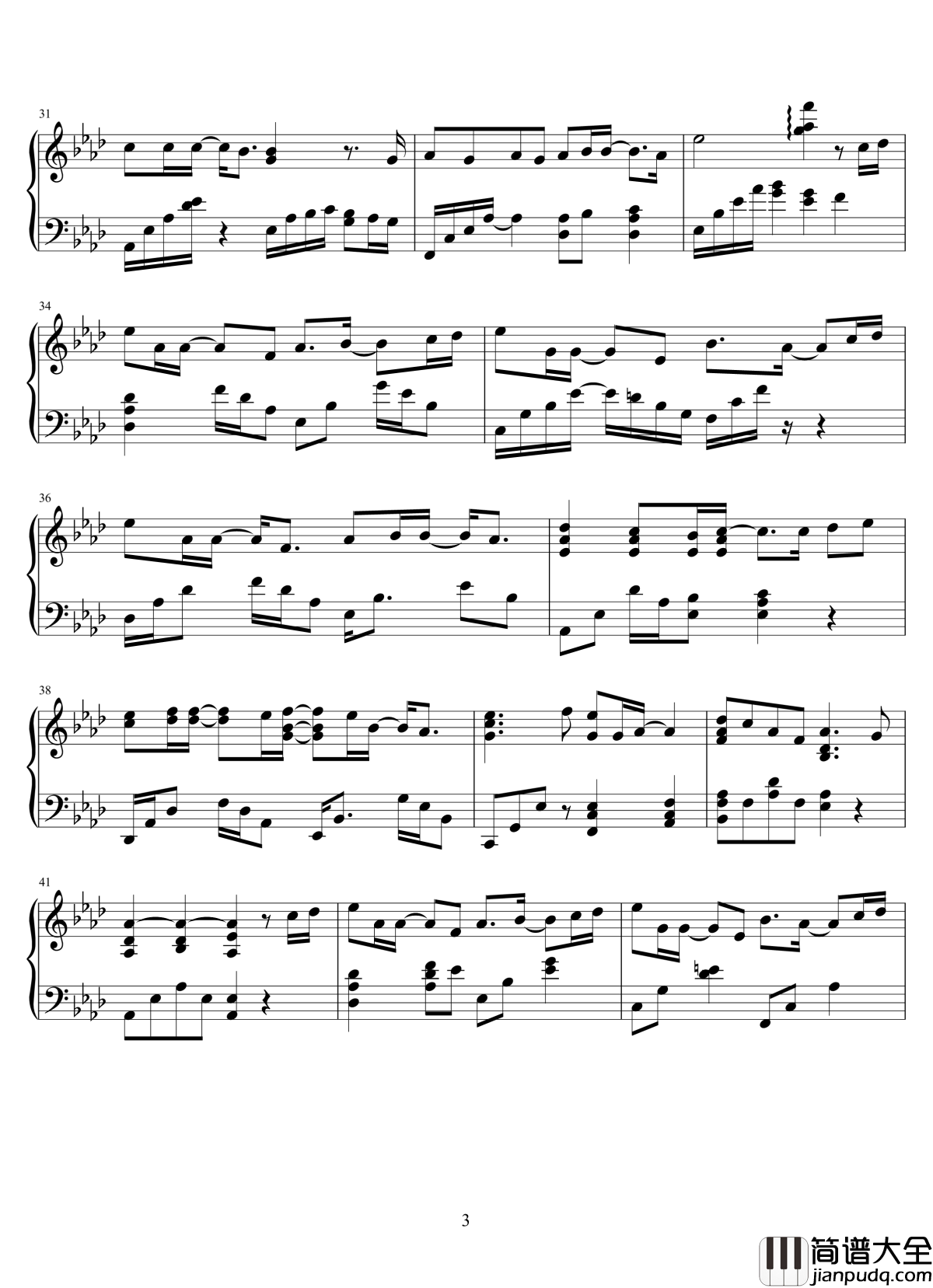 时间飞行钢琴谱_镇魂