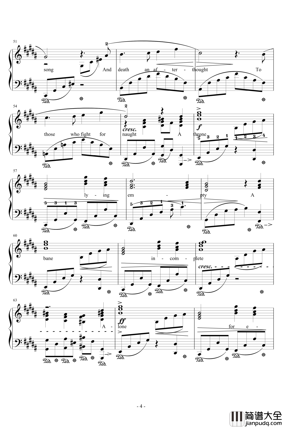 DRAGONSONG钢琴谱_Distant_Worlds_IV_Susan_Calloway