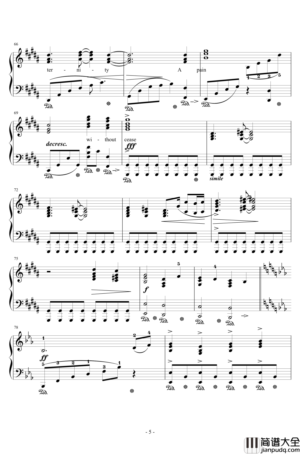 DRAGONSONG钢琴谱_Distant_Worlds_IV_Susan_Calloway