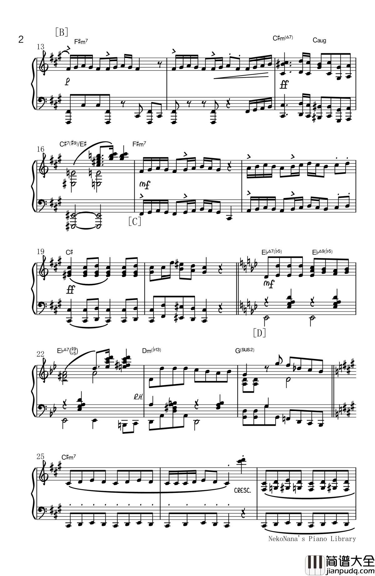 尸骸之舞钢琴谱_初音未来_しかばねの踊り