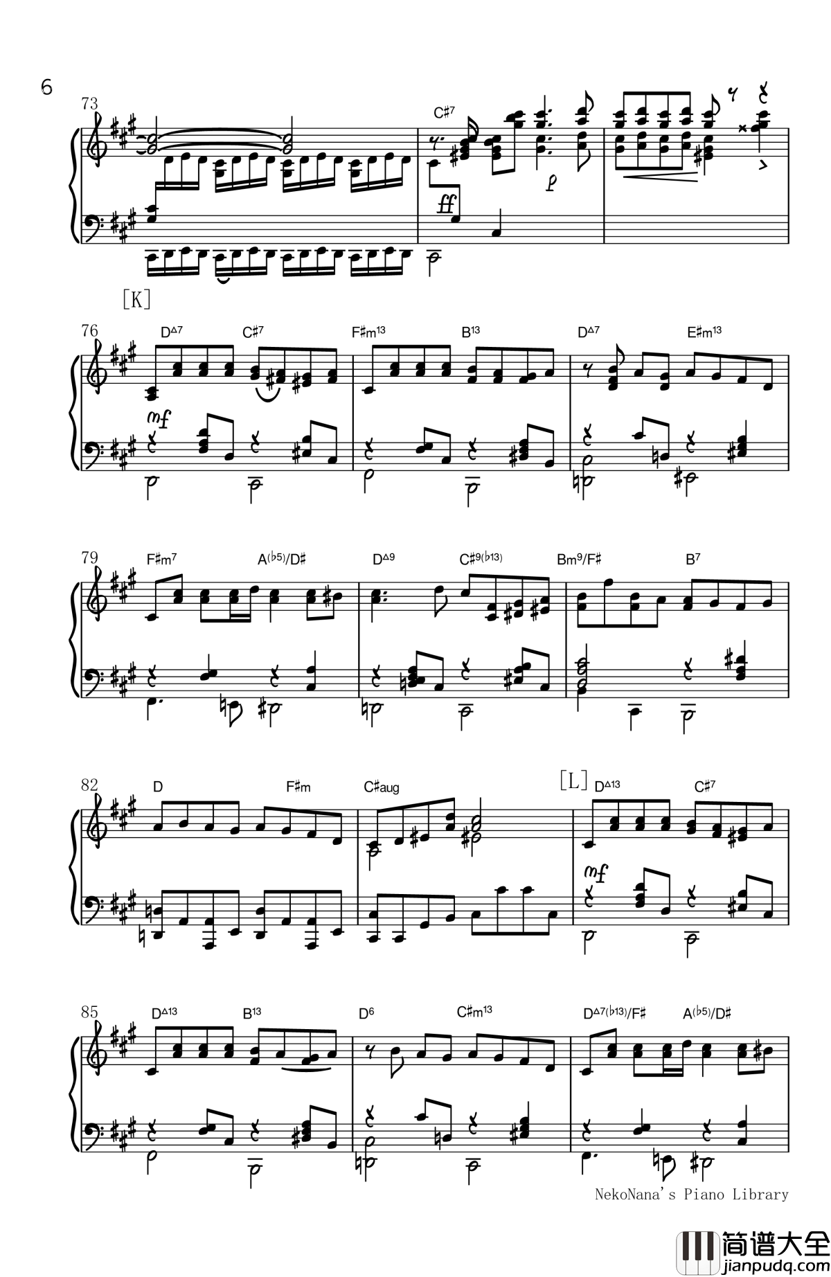 尸骸之舞钢琴谱_初音未来_しかばねの踊り