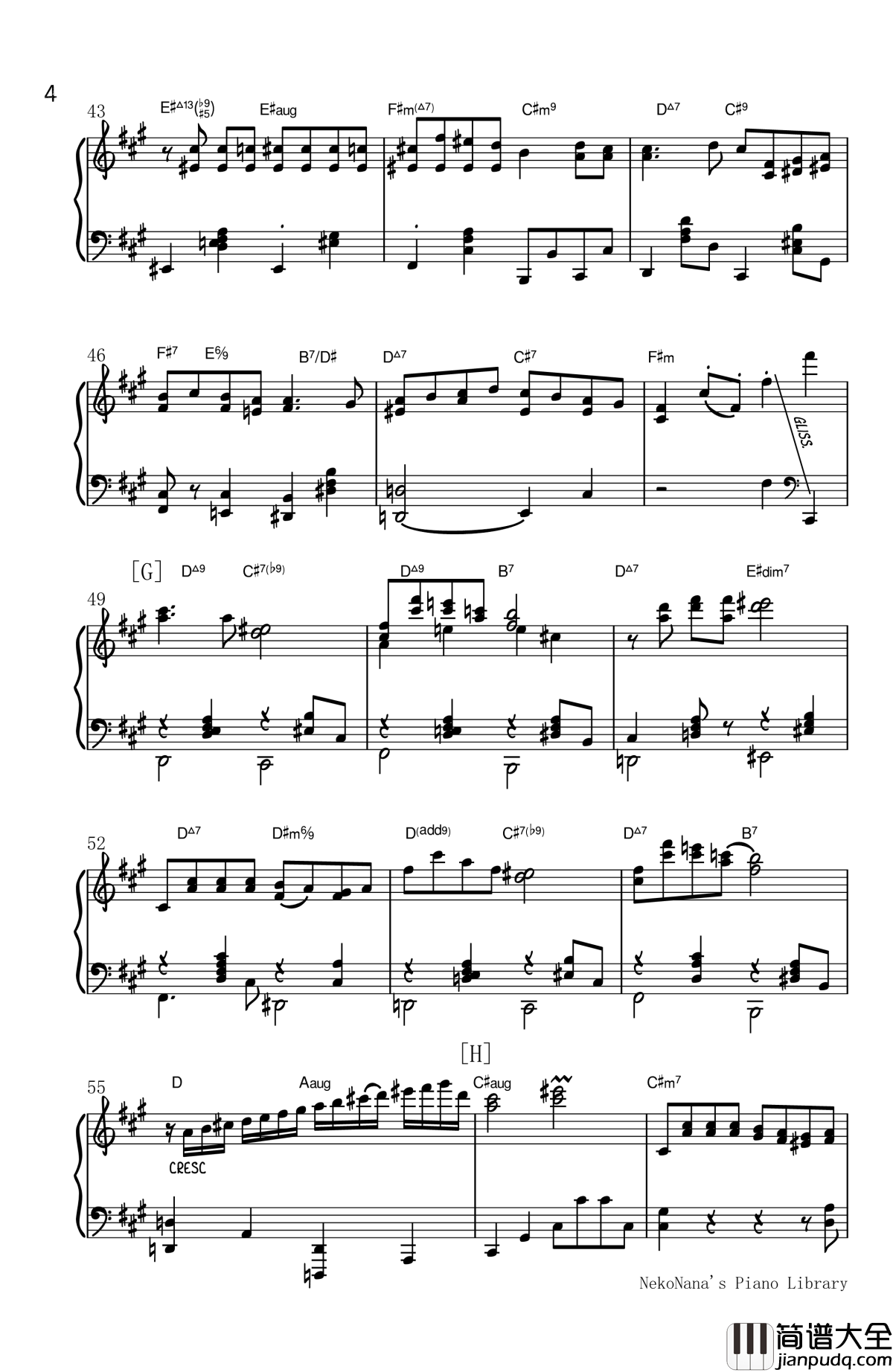 尸骸之舞钢琴谱_初音未来_しかばねの踊り