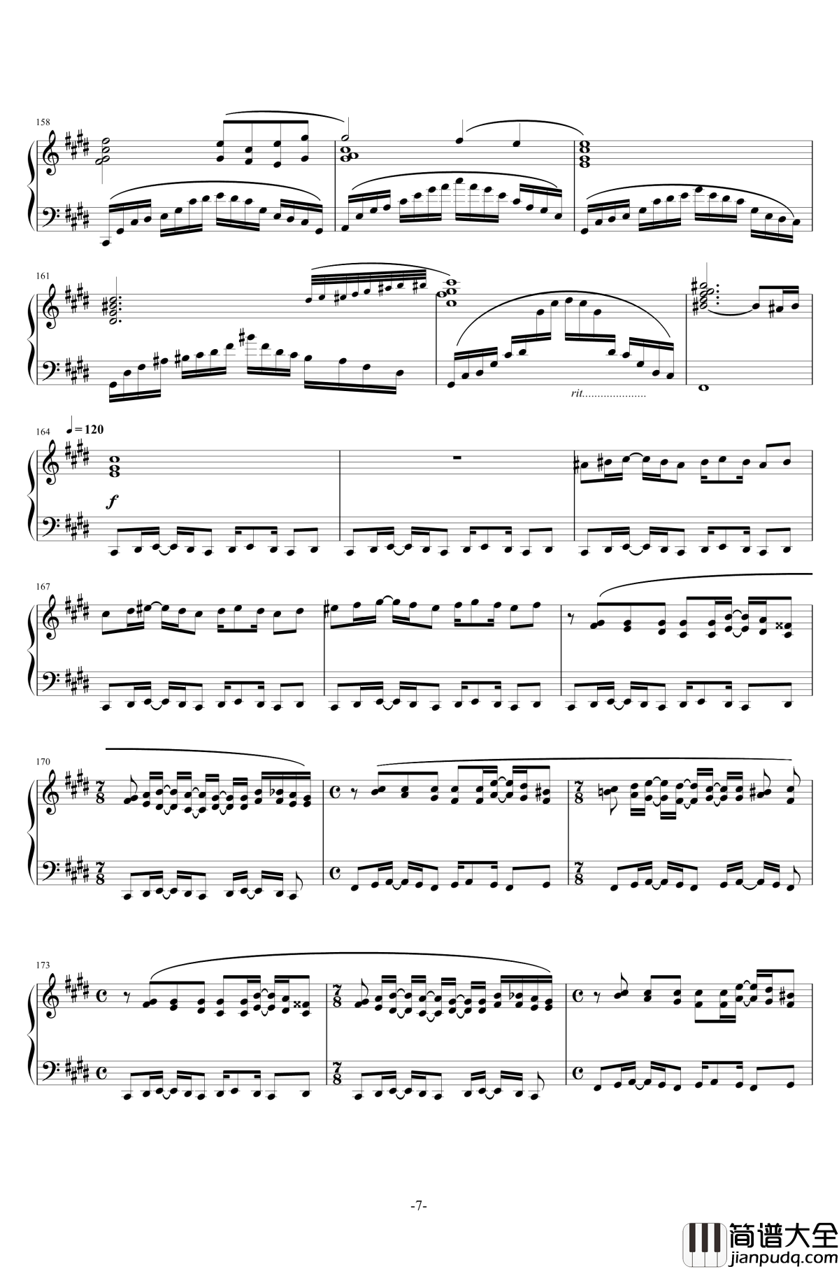 Kefka's_Theme钢琴谱_Final_Fanstay_XIV_最终幻想