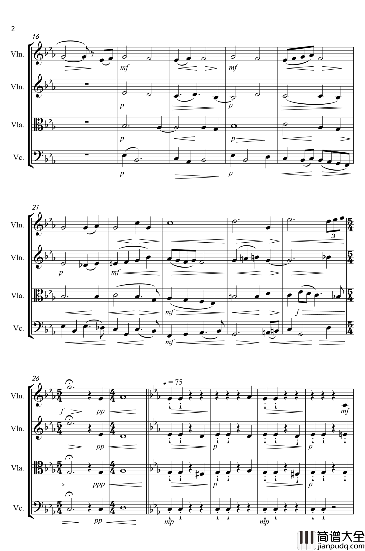 秋之四重奏钢琴谱_fanshuxiang3