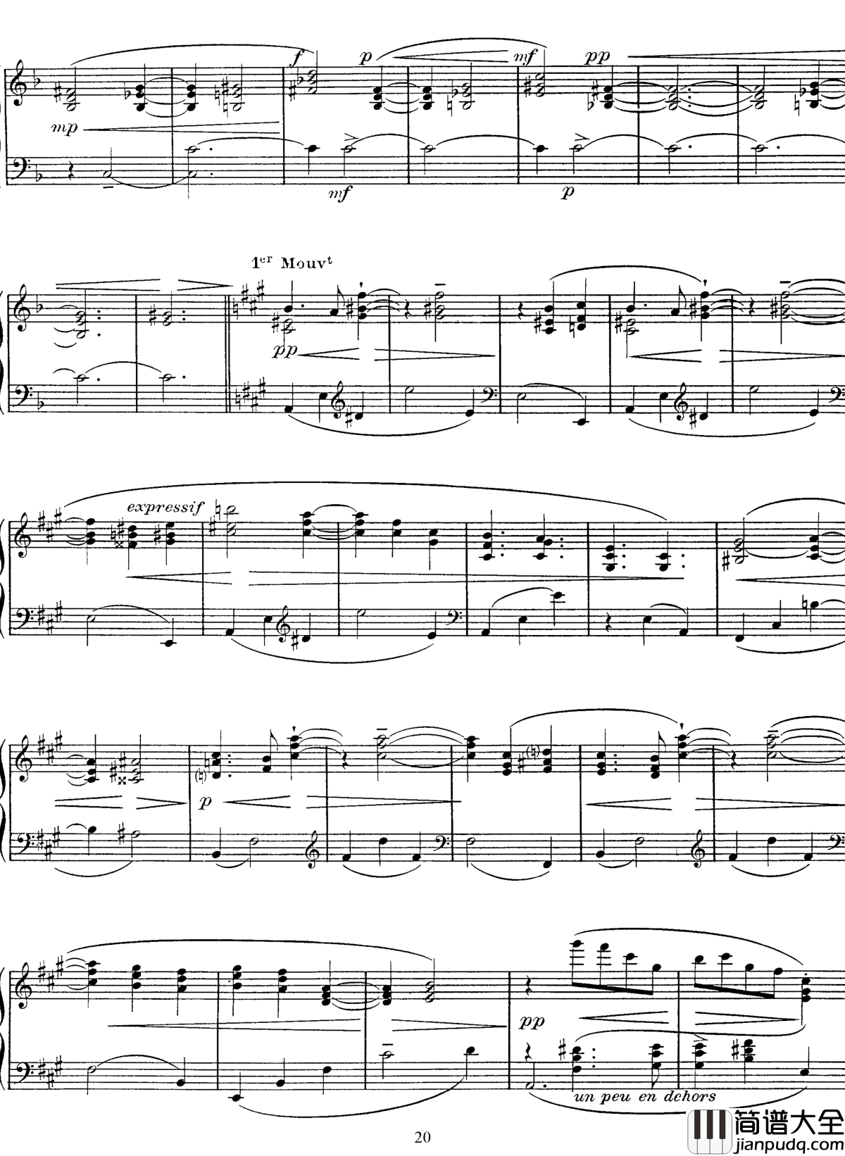 高贵而伤感的圆舞曲钢琴谱_拉威尔_Ravel