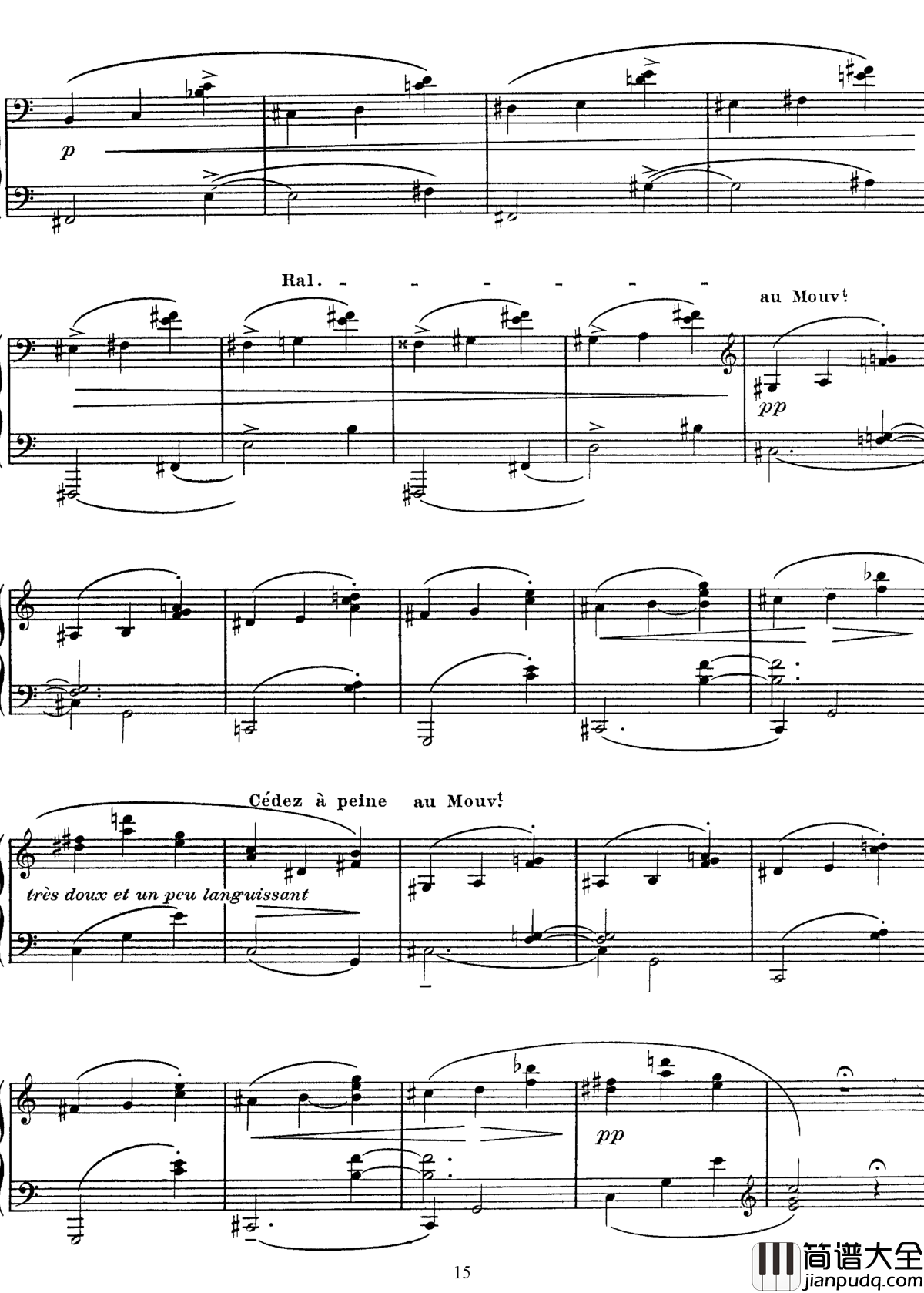 高贵而伤感的圆舞曲钢琴谱_拉威尔_Ravel