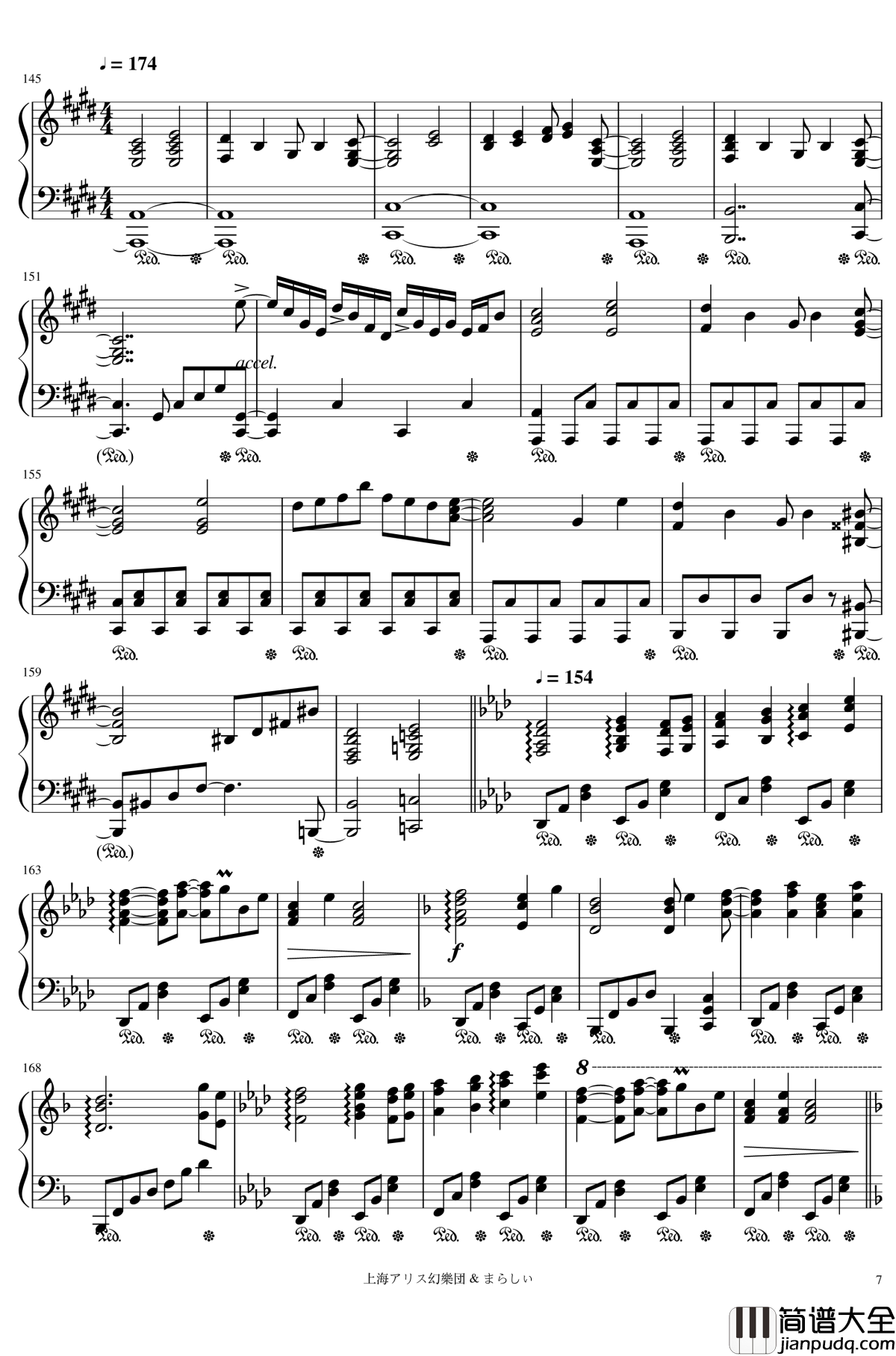 メイドと血の懐中時計钢琴谱_女仆与血之怀表_东方_触手猴_幻想游戏＜红＞