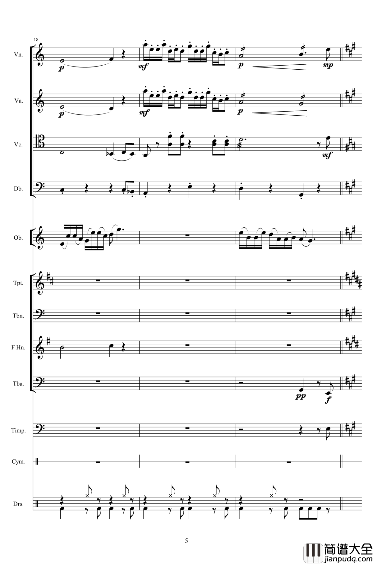 第八套广播体操组曲钢琴谱_总谱_中国名曲