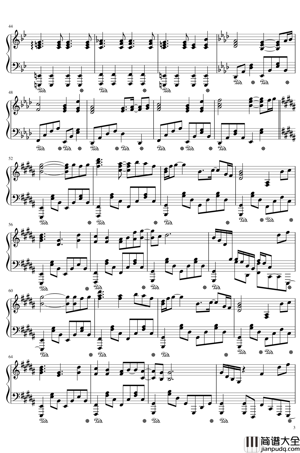 幻想游戏钢琴谱_万年置き傘にご注意を_东方_触手猴