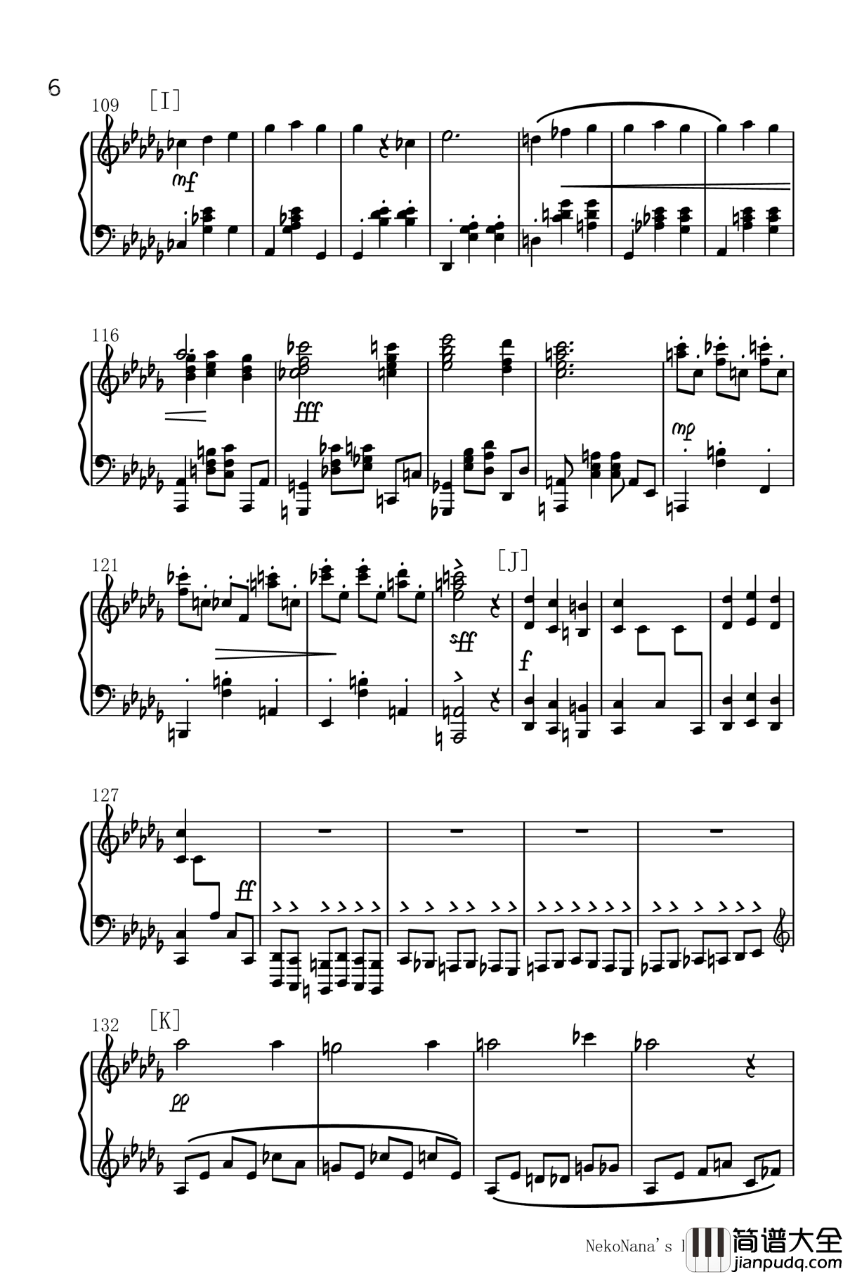 仇恨的华尔兹钢琴谱_うらみのワルツ_初音未来