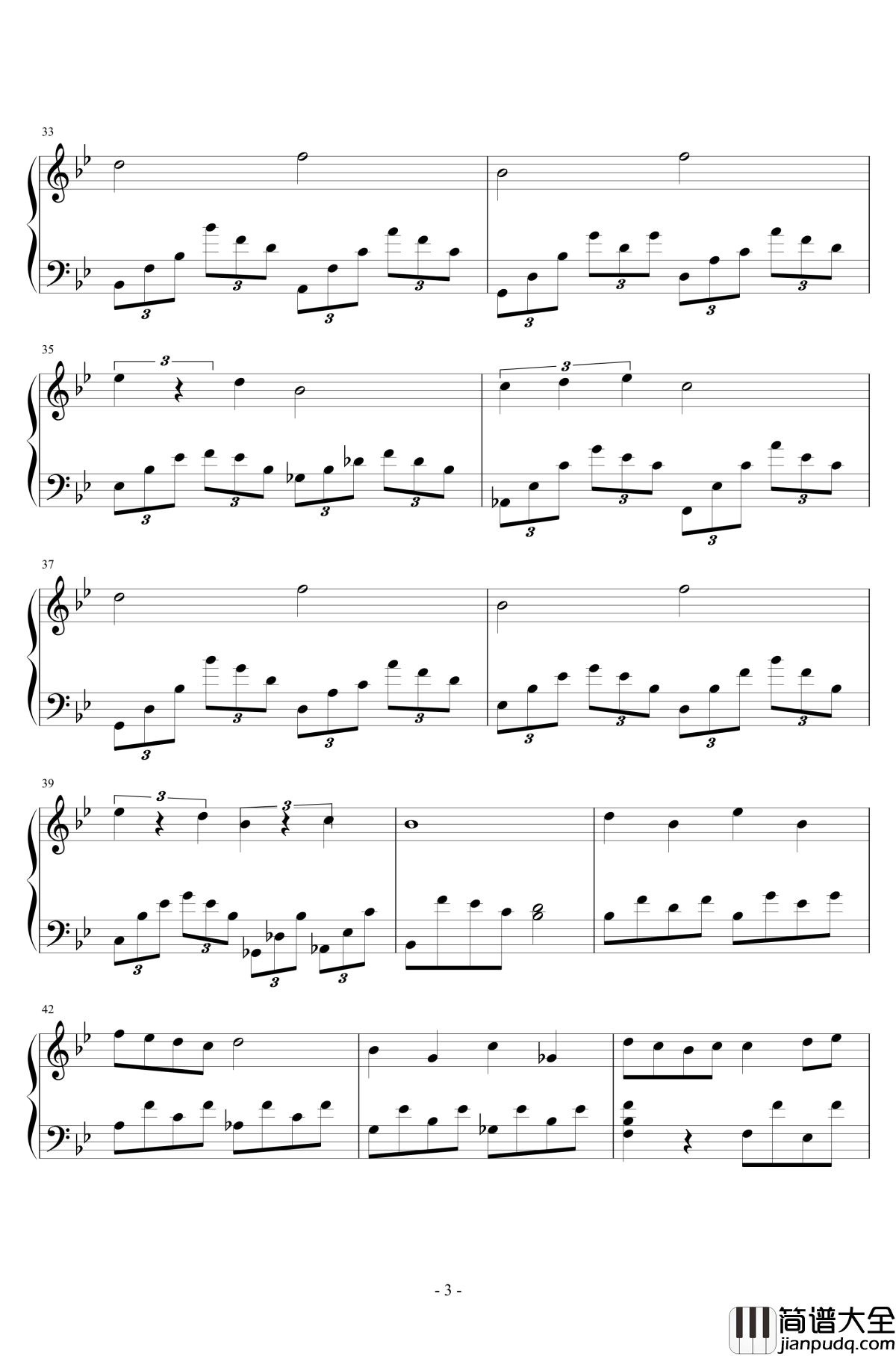 两小无猜钢琴谱_姐姐的吉他