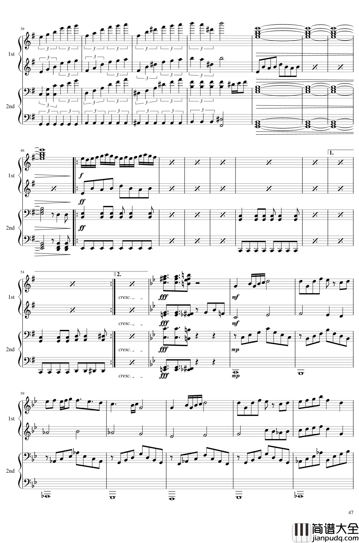 神灵庙全曲钢琴谱_东方project