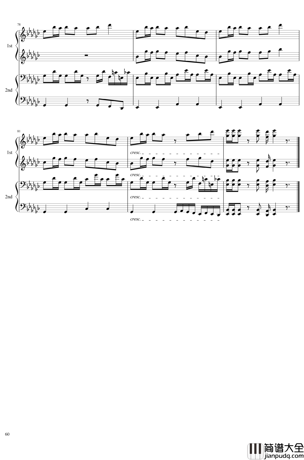 神灵庙全曲钢琴谱_东方project