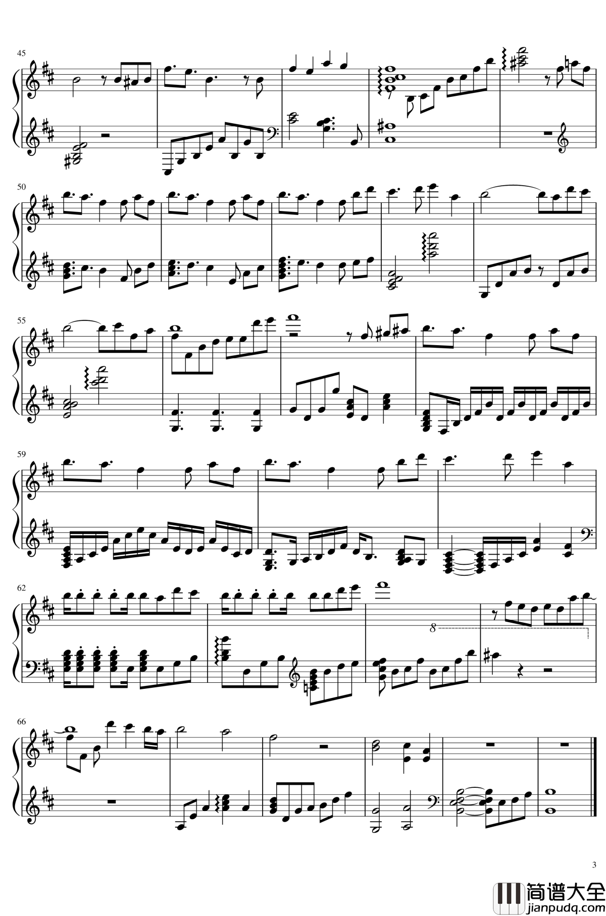 斯佩比亚帝国钢琴谱_夜_异度神剑2