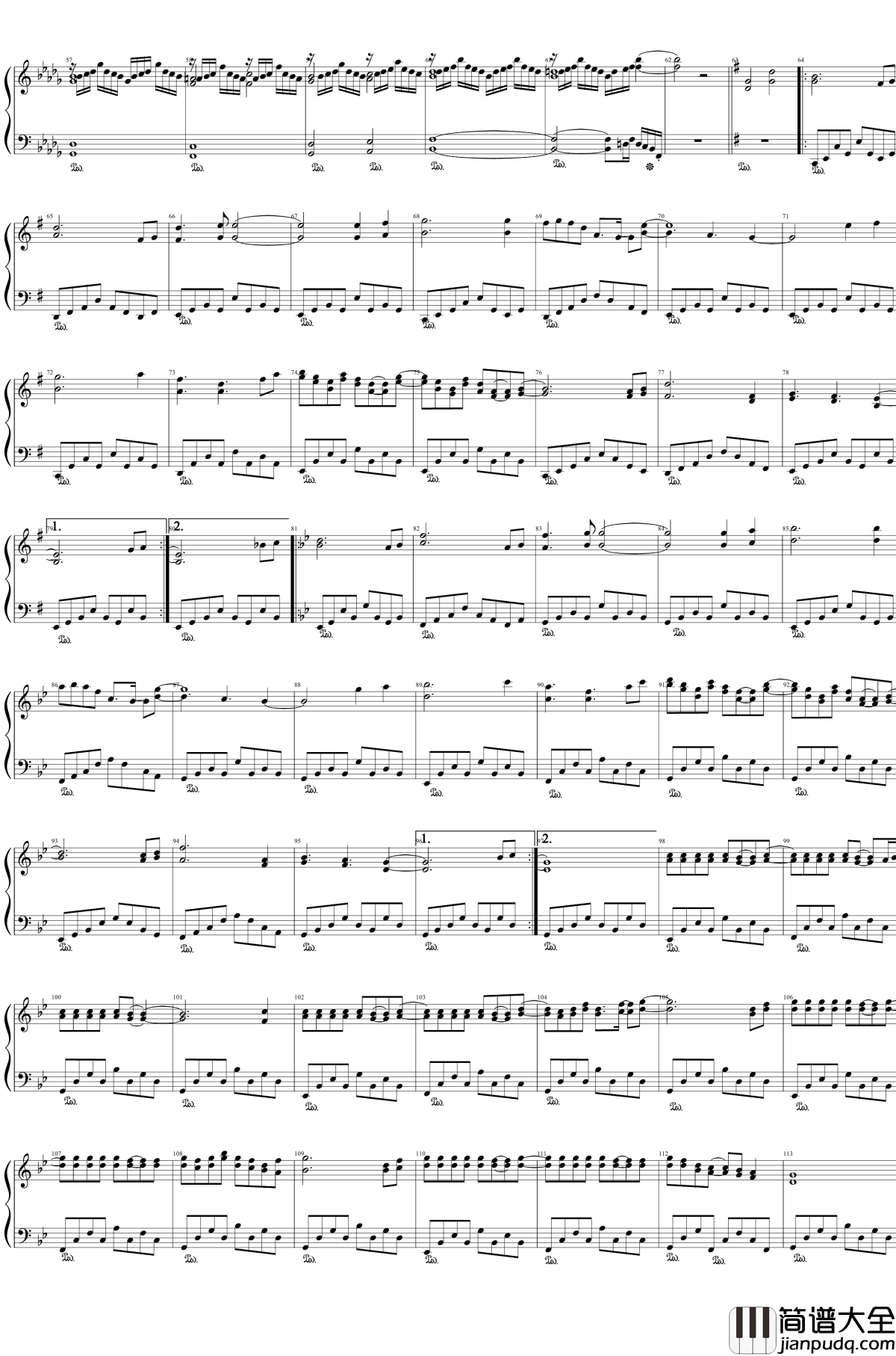 感情的摩天楼钢琴谱_Cosmic_Mind_东方星莲船_东方project