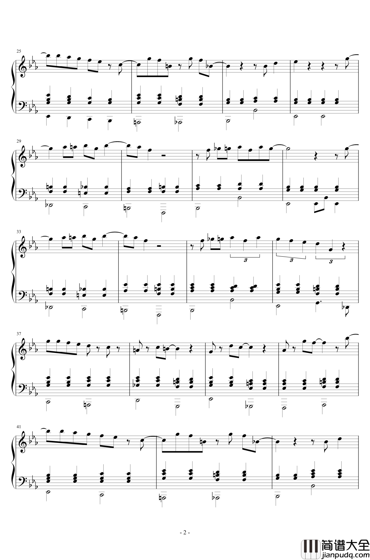 Lullaby_of_Birdland钢琴谱_菅野よう子